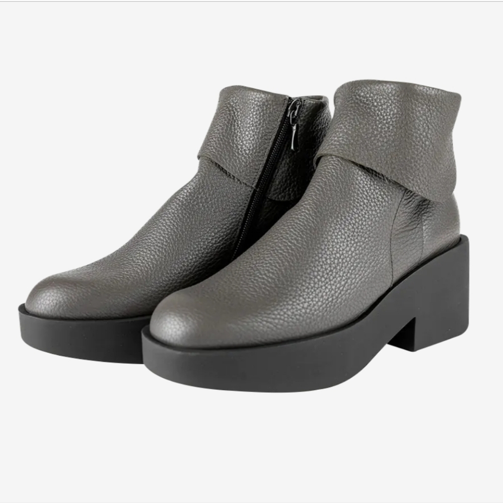 Arche | Leather Ankle Platform Boots, Size 6‎